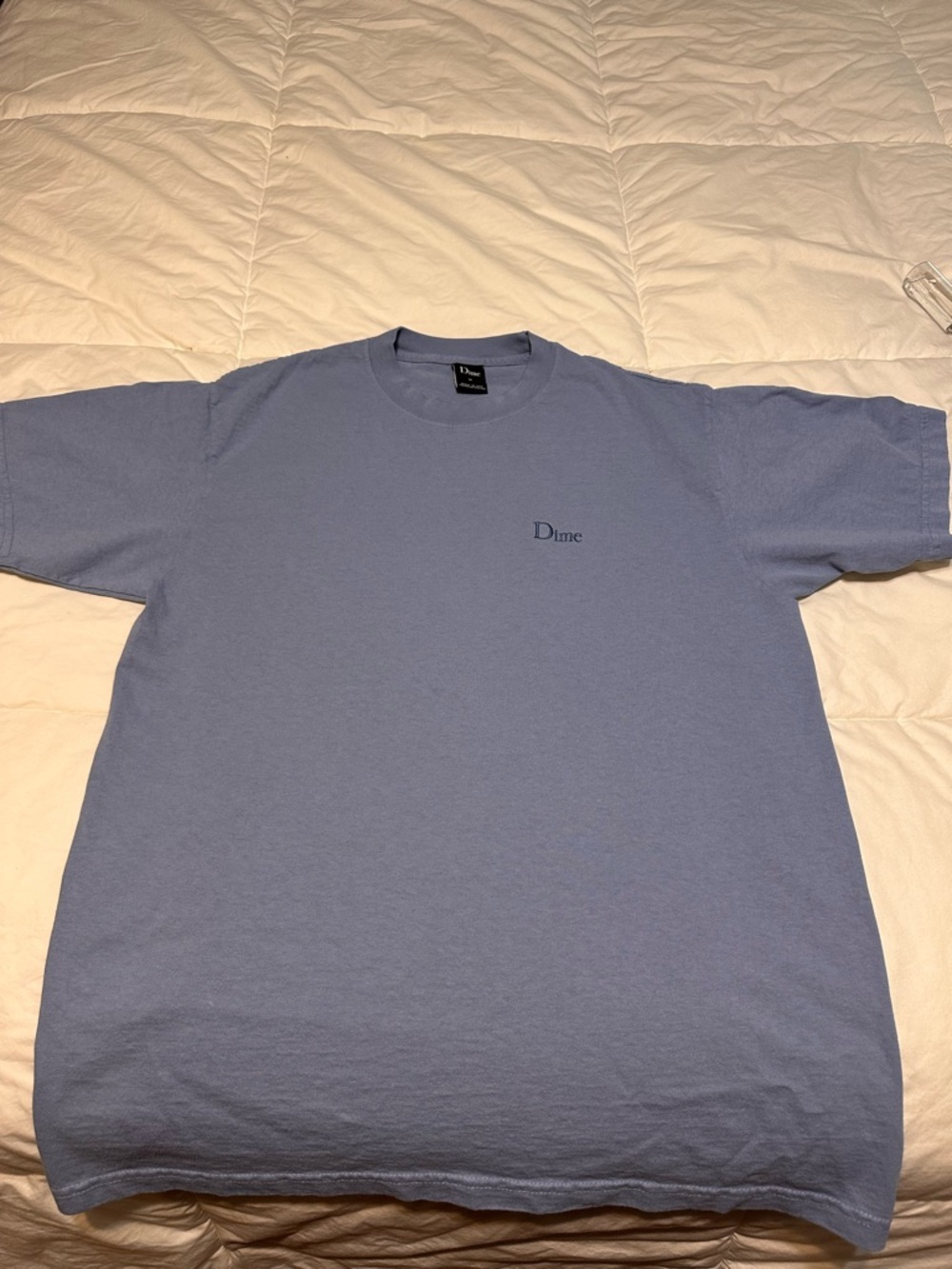 Dime Logo Short Sleeve Tee in Dusty Blue